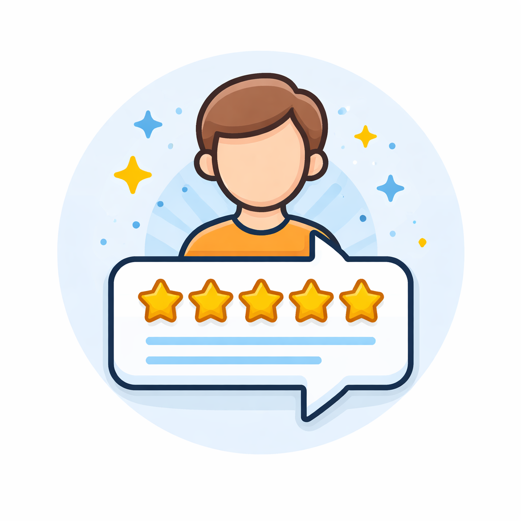 Five-star review icon